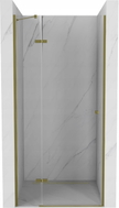 Mexen Roma porte de douche pivotante 70 cm, transparent, dorée - 854-070-000-50-00
