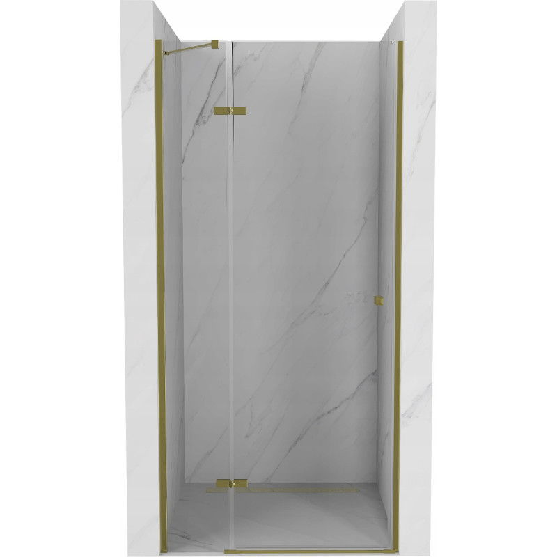 Mexen Roma porte de douche pivotante 90 cm, transparent, doré - 854-090-000-50-00