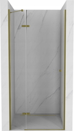 Mexen Roma porte de douche pivotante 120 cm, transparent, doré - 854-120-000-50-00