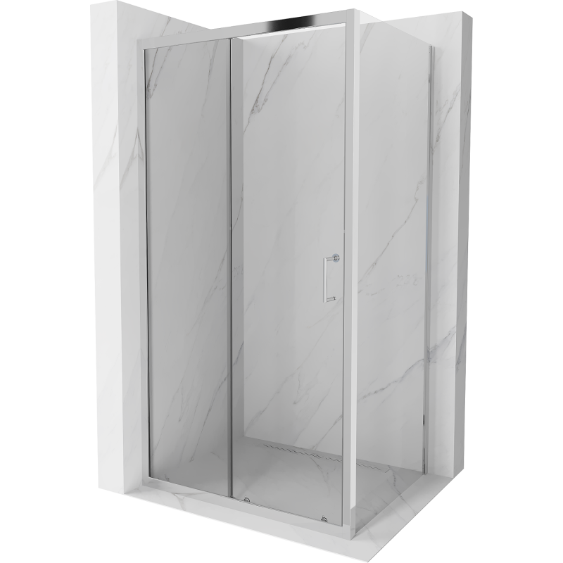 Mexen Apia cabine de douche coulissante 105 x 90 cm, transparent, chrome - 840-105-090-01-00