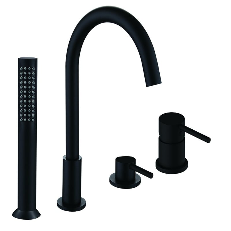 Mexen Alma robinet de baignoire, noir - 75032-70