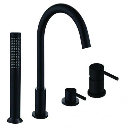 Mexen Alma robinet de baignoire, noir - 75032-70