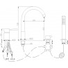 Mexen Alma batterie de bain, chromé - 75032-00