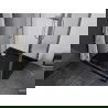 Mexen Apia cabine de douche coulissante 100 x 100 cm, transparent, chrome + receveur Flat, noir - 840-100-100-01-00-4070