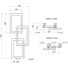 Radiateur décoratif de salle de bains Mexen Grid 870 x 360 mm, 209 W, anthracite - W215-0870-360-00-66