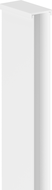 Mexen listwa murale pour paroi de douche, blanche - 800-00-20