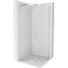 Mexen Rio cabine de douche semi-circulaire 80 x 80 cm, transparent, chrome - 863-080-080-01-00