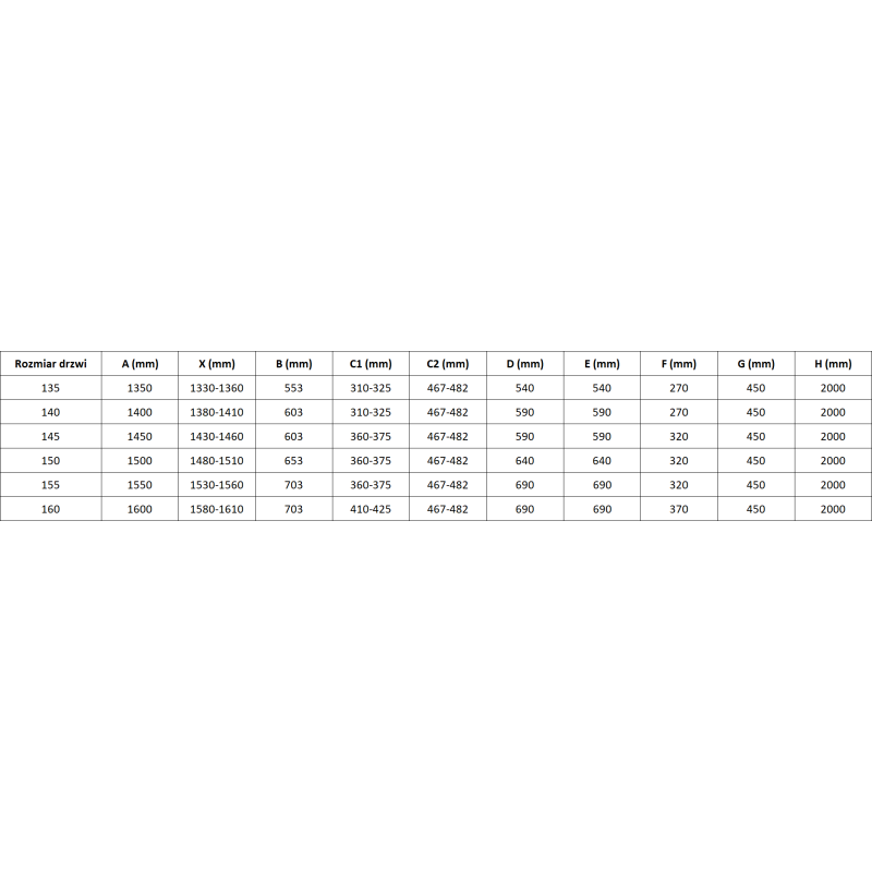 Mexen Mist L porte de douche pivotante 155 cm, transparent, noir - 8A4L-155-001-70-00