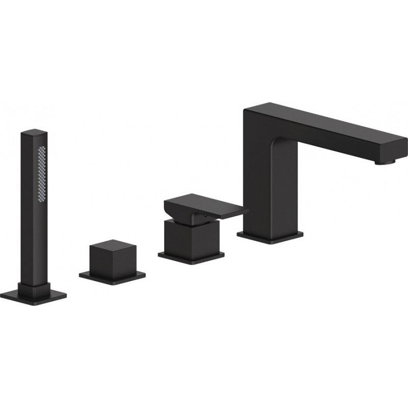 Mexen Cube robinet de bain, Noir - 72932-70