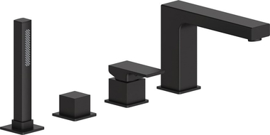 Mexen Cube robinet de bain, Noir - 72932-70