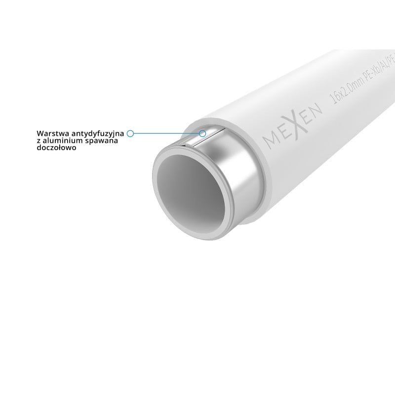 Mexen AL-O tube PE-Xb/AL/PE 20 x 2 mm, 100 m - W97106-1620-100