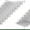 Mexen Roma cabine de douche pivotante 100 x 80 cm, transparent, dorée - 854-100-080--50-00