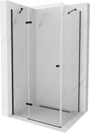 Mexen Roma cabine de douche pivotante 120 x 100 cm, transparente, noire - 854-120-100-70-00