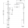 Mexen Q17 colonne de douche, chrome/blanc - 798171795-02