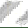 Mexen Roma cabine de douche pivotante 100 x 100 cm, transparent, or + receveur plat - 854-100-100-50-00-4010