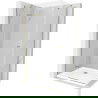 Mexen Roma cabine de douche pivotante 90 x 70 cm, transparent, doré + bac plat - 854-090-070-50-00-4010