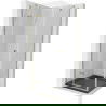Mexen Roma cabine de douche battante 80 x 80 cm, transparent, or + receveur plat, noir - 854-080-080-50-00-4070G