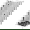Mexen Roma cabine de douche pivotante 80 x 80 cm, transparente, noire + receveur plat, noir - 854-080-080-70-00-4070B