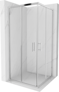 Cabine de douche carrée Mexen Rio 90 x 90 cm, transparent, chrome - 860-090-090-01-00