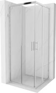 Mexen Rio cabine de douche carrée 80 x 80 cm, transparent, chrome - 860-080-080-01-00