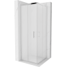 Cabine de douche carrée Mexen Rio 70 x 70 cm, givre, chrome - 860-070-070-01-30