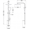 Colonne de douche Mexen Q22, chrom - 798222295-00