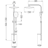 Mexen Q22 colonne de douche, chrome - 798222295-00