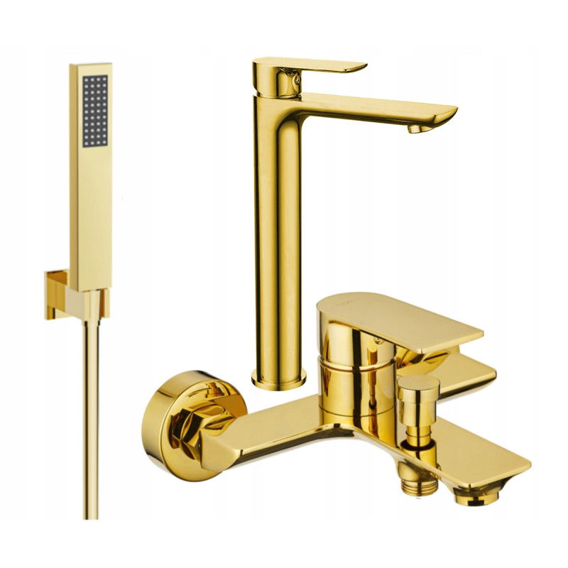 Mexen Alfa R02 ensemble baignoire, or - 745713R02-50