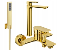 Mexen Alfa R02 ensemble de baignoire, doré - 745713R02-50