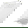 Mexen Kioto paroi de douche autoportante 140 x 200 cm, transparent/givre 8 mm, or - 800-140-002-50-35