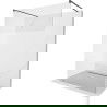 Mexen Kioto paroi de douche autoportante 140 x 200 cm, transparent/Gelée 8 mm, Noir - 800-140-002-70-35