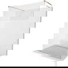 Mexen Kioto cloison de douche autoportante 140 x 200 cm, transparent/givre 8 mm, or rose - 800-140-002-60-35