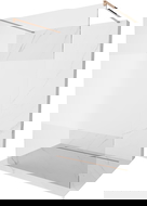 Mexen Kioto cloison de douche autoportante 140 x 200 cm, transparent/givre 8 mm, or rose - 800-140-002-60-35