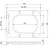 Mexen Madox siège de toilette à descente lente slim, duroplast, blanc brillant - 39154000
