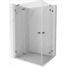 Mexen Lunar Duo cabine de douche battante 120 x 110 cm, transparent, métal canon - 834-120L-110P-95-00