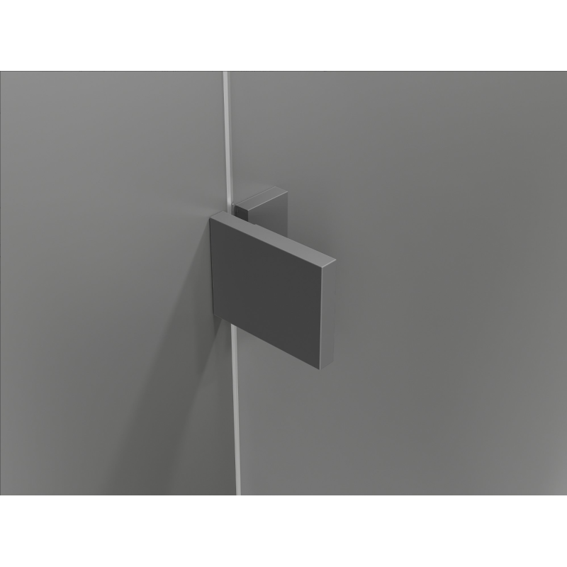 Mexen Lunar Duo cabine de douche pivotante gauche 120 x 110 cm, transparent, métal gun - 834-120L-110P-95-00