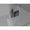 Mexen Lunar Duo cabine de douche battante 120 x 110 cm, transparent, métal canon - 834-120L-110P-95-00