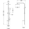 Colonne de douche Mexen Q45, chrome - 798454595-00