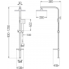 Mexen Q45 colonne de douche, chrome - 798454595-00