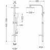 Mexen Q62 colonne de douche, chrom - 798626295-00