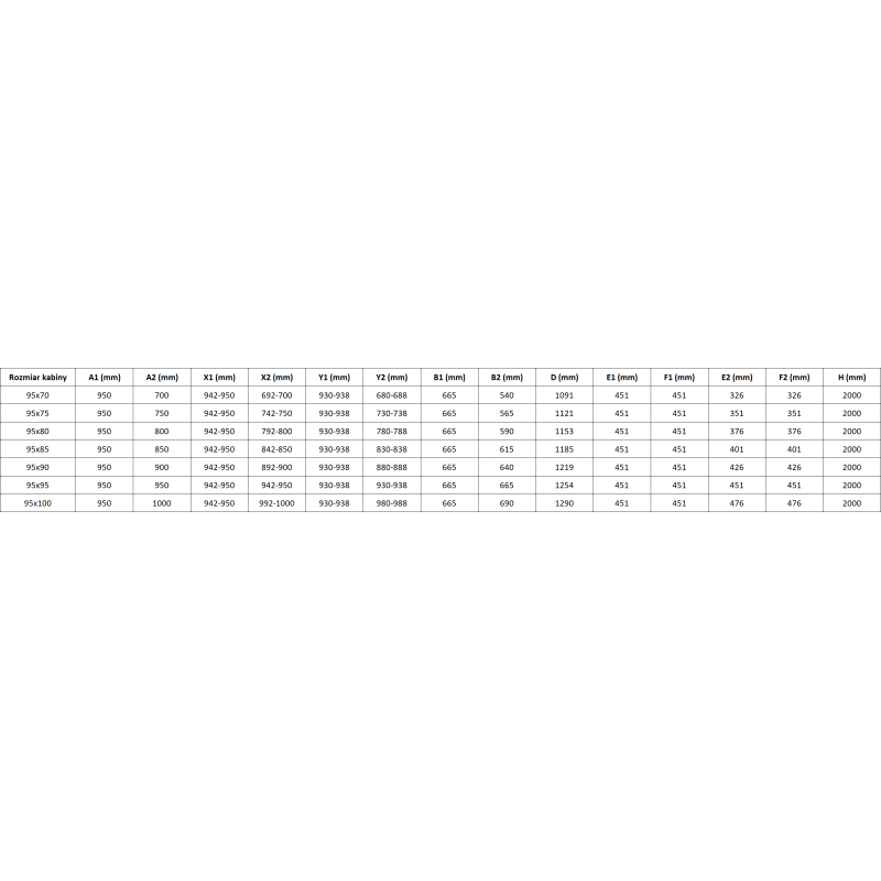 Mexen Lunar-F Duo cabine de douche pliante 95 x 95 cm, transparent, blanc - 836-095L-095P-20-00