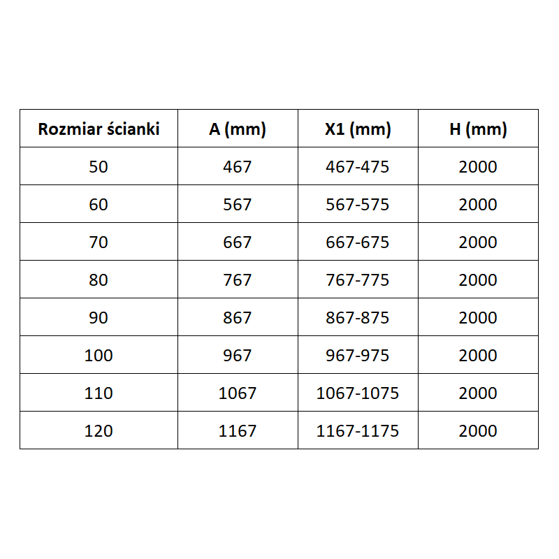 Mexen Lunar L paroi de douche Walk-in gauche 60 x 200 cm, transparent 8 mm, doré - 830L-060-000-50-00-L