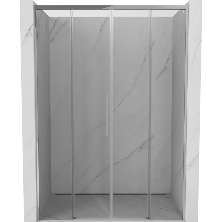 Mexen Rox Duo portes de douche coulissantes 140 cm, transparentes, chrome - 8C2-140-002-01-00