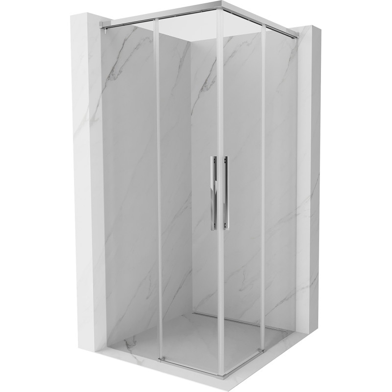 Mexen Rox Douche coulissante Duo 85 x 85 cm, transparente, chrome - 8C2D-085-085-01-00