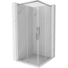 Mexen Rox Douche coulissante Duo 85 x 85 cm, transparente, chrome - 8C2D-085-085-01-00