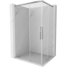 Mexen Rox Duo cabine de douche coulissante 90 x 85 cm, transparent, chrome - 8C2D-090-085-01-00