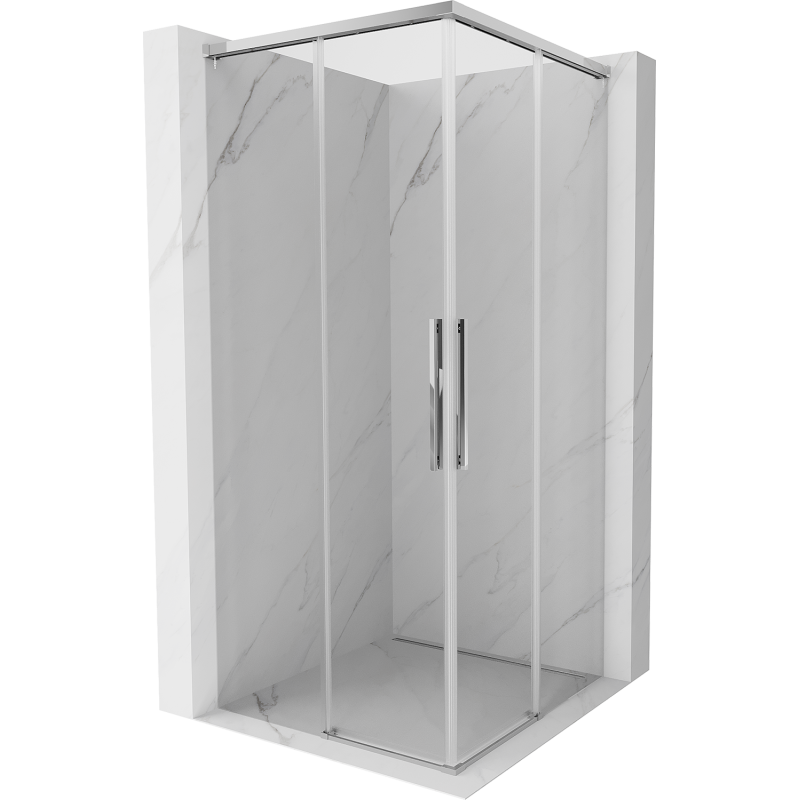 Mexen Rox Duo cabine de douche coulissante 90 x 90 cm, transparent, chrome - 8C2D-090-090-01-00