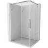 Mexen Rox Duo cabine de douche coulissante 120 x 90 cm, transparent, chrome - 8C2D-120-090-01-00