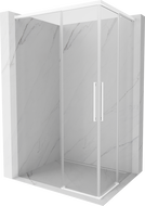 Mexen Rox Duo cabine de douche coulissante 120 x 80 cm, transparent, blanc - 8C2D-120-080-20-00