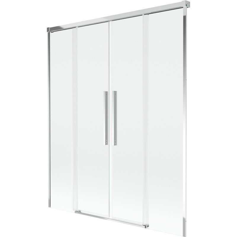 Mexen Rox paroi de baignoire à 2 volets coulissants 140 x 150 cm, transparent, chrome - 8C9-140-002-01-00